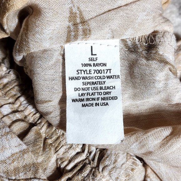 Blue B Collection Women's Beige Off Shoulder Ruffle Crop Top - Picture 13 of 13